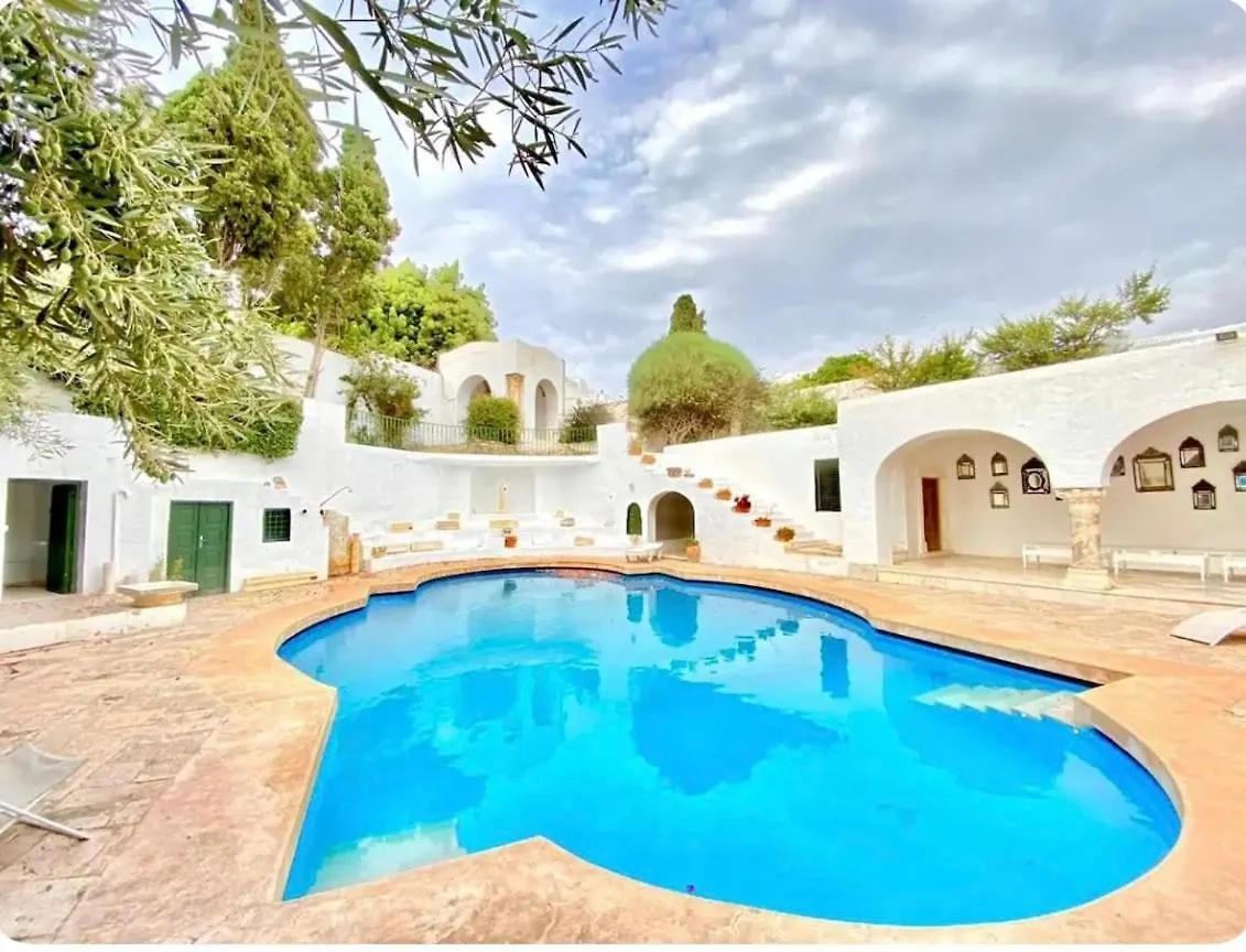 チュニスL'Atelier Hedi Turki, Breakfast & Pool Sidi Bou Saidアパートメント