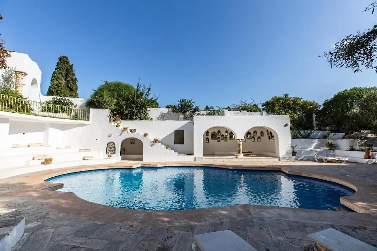 チュニスL'Atelier Hedi Turki, Breakfast & Pool Sidi Bou Saidアパートメント